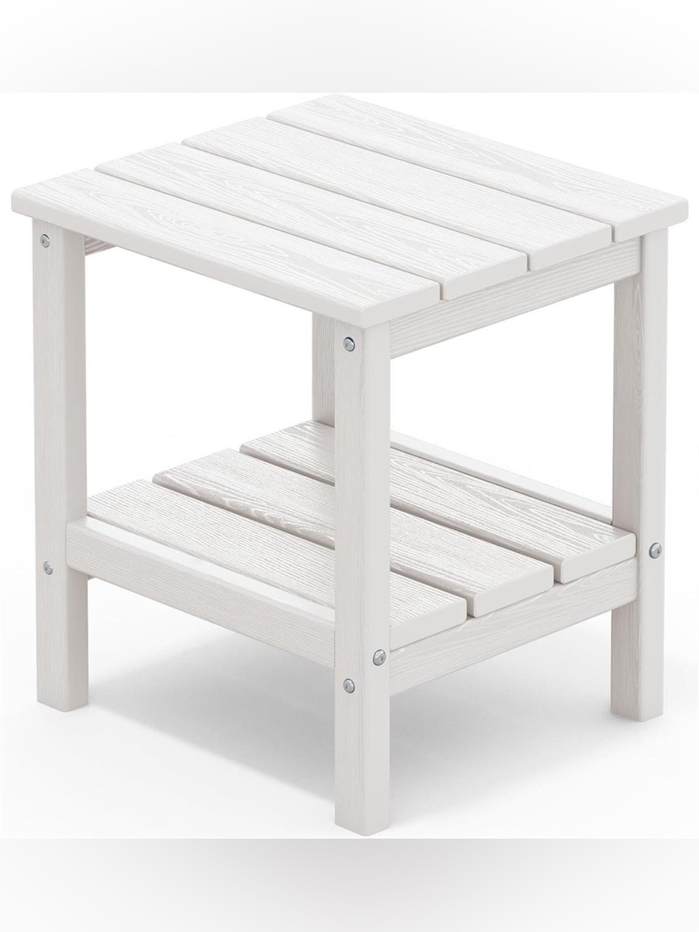 NEW-2-Tier HDPE Outdoor Weatherproof Adirondack Side Table